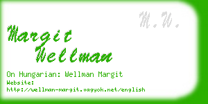 margit wellman business card